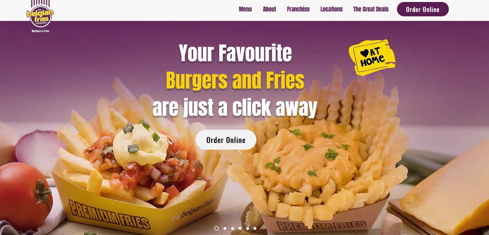 Burger Outlet Website